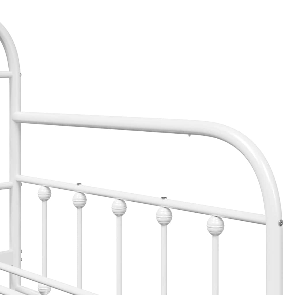 Cadre de lit de jour Blanc 100 x 200 cm Acier enduit de poudre - XIOS
