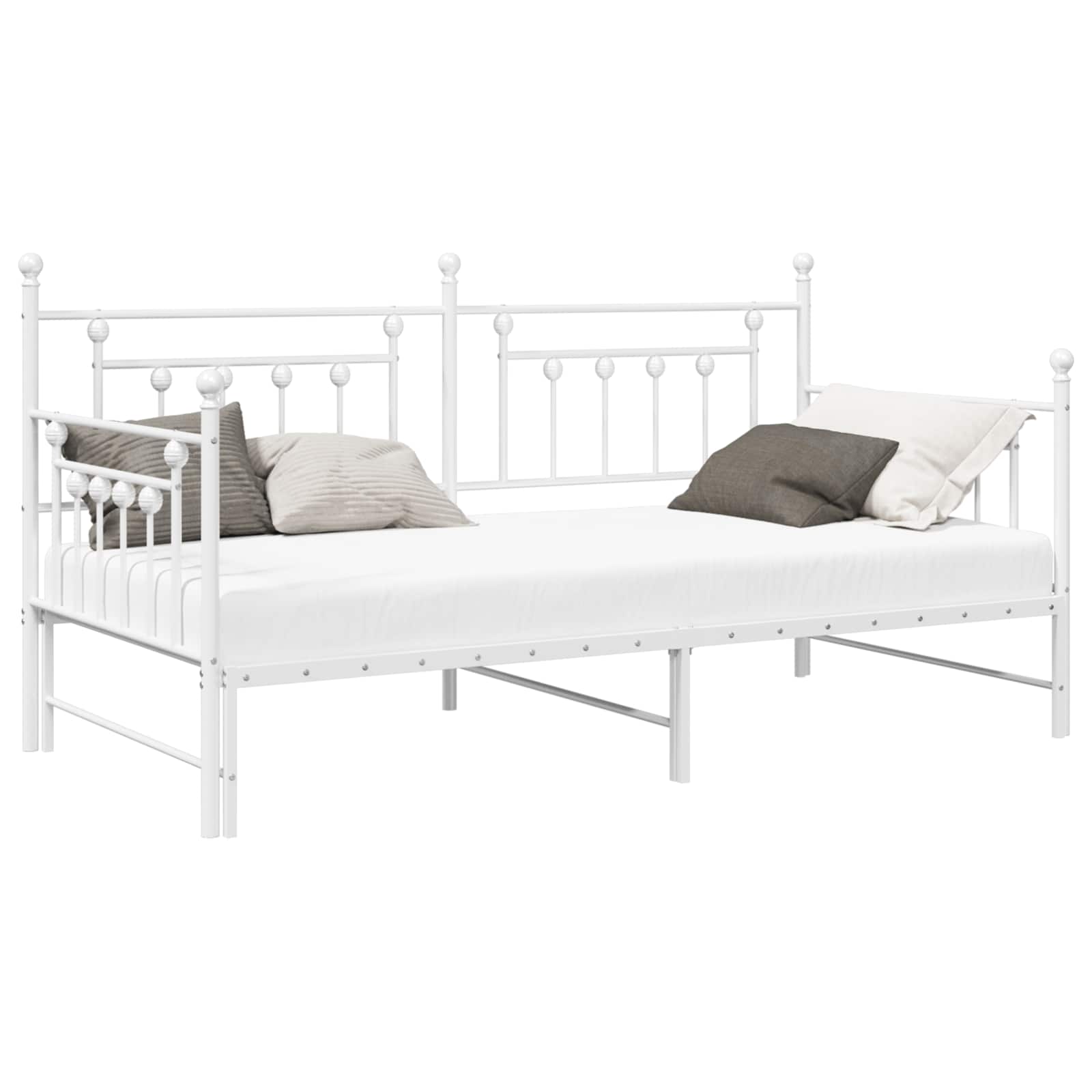 Cadre de lit de jour Blanc 90 x 200 cm Acier - XIOS