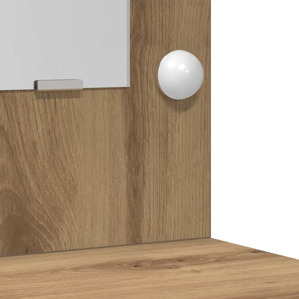 Coiffeuse chêne artisanal 78.5 x 41 x 135 cm Bois d'ingénierie - XIOS