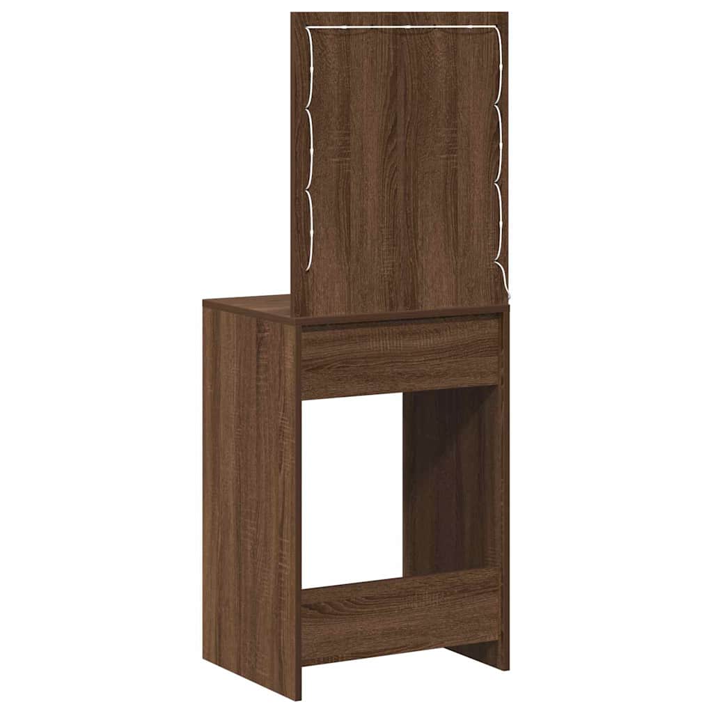 Coiffeuse Chêne brun 50 x 41 x 135 cm Bois d'ingénierie - XIOS