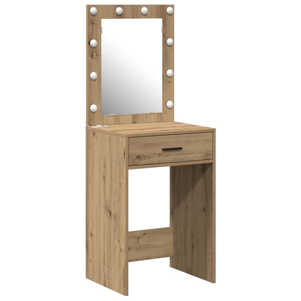 Coiffeuse chêne artisanal 50 x 41 x 135 cm Bois d'ingénierie - XIOS