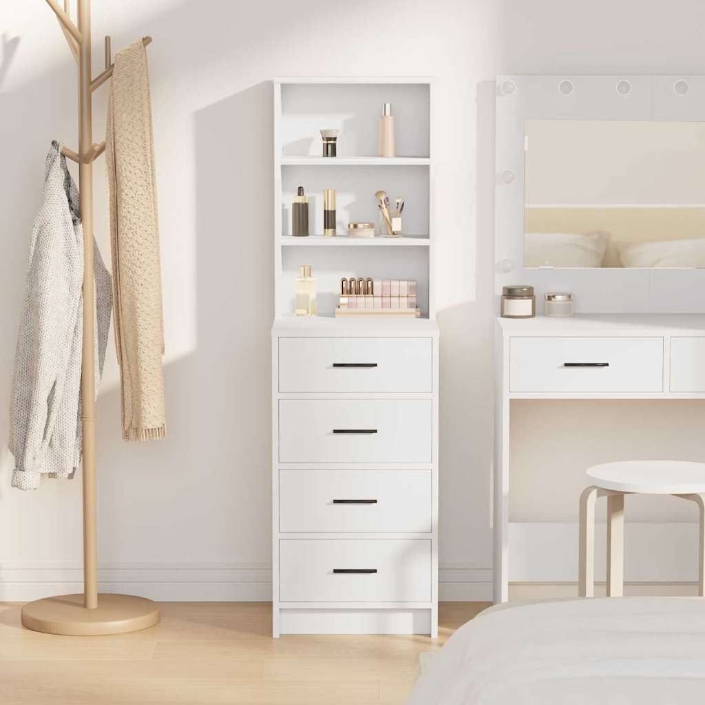 Haut Armoire Blanc 40 x 41 x 135 cm Bois d'ingénierie - XIOS