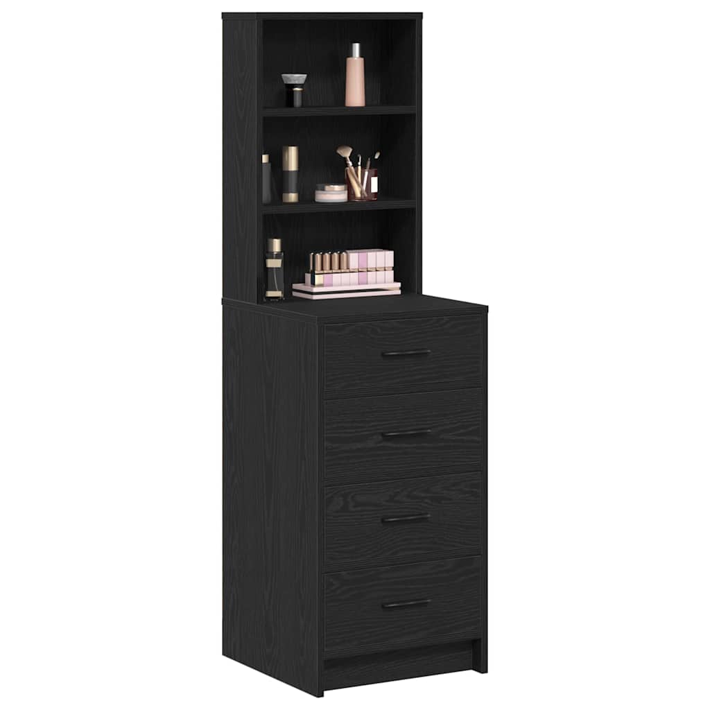 Haut Armoire Chêne noir 40 x 41 x 135 cm Bois d'ingénierie - XIOS