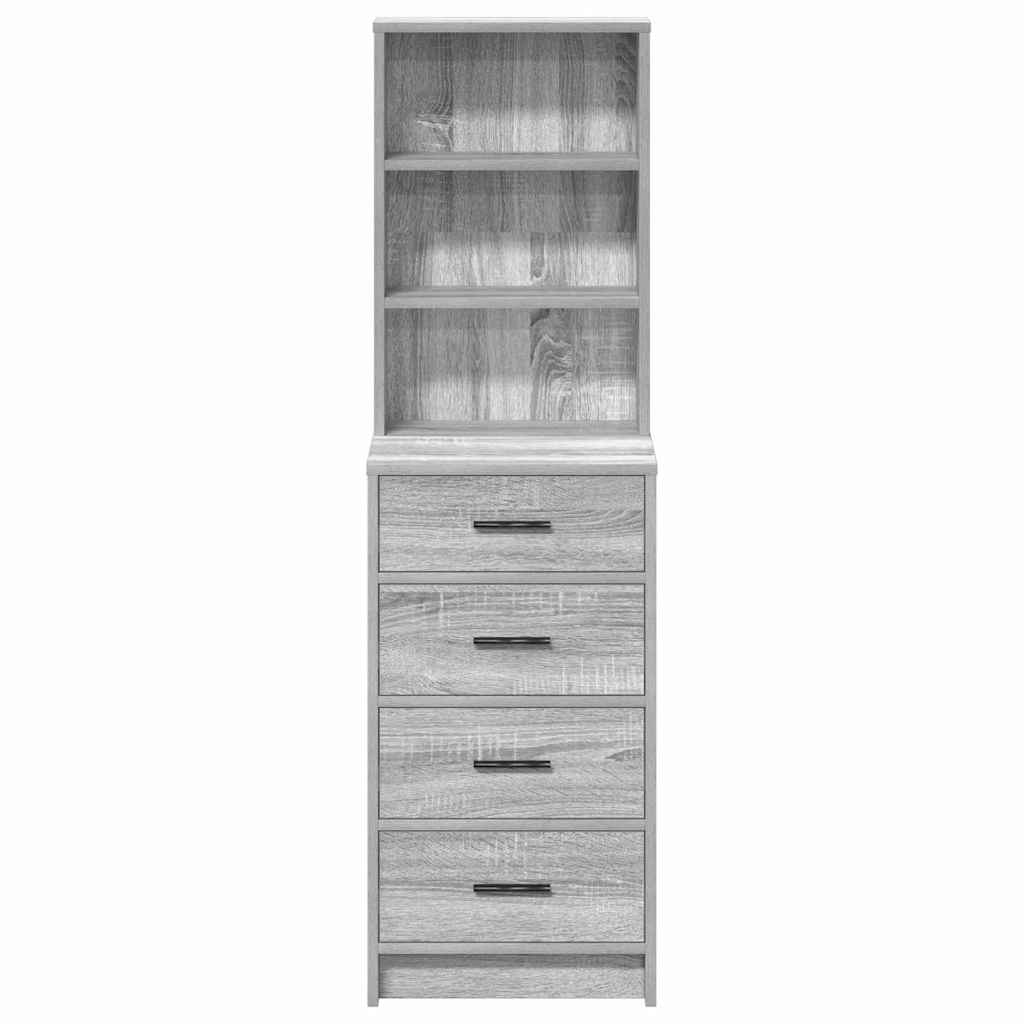Haut Armoire Sonoma gris 40 x 41 x 135 cm Bois d'ingénierie - XIOS