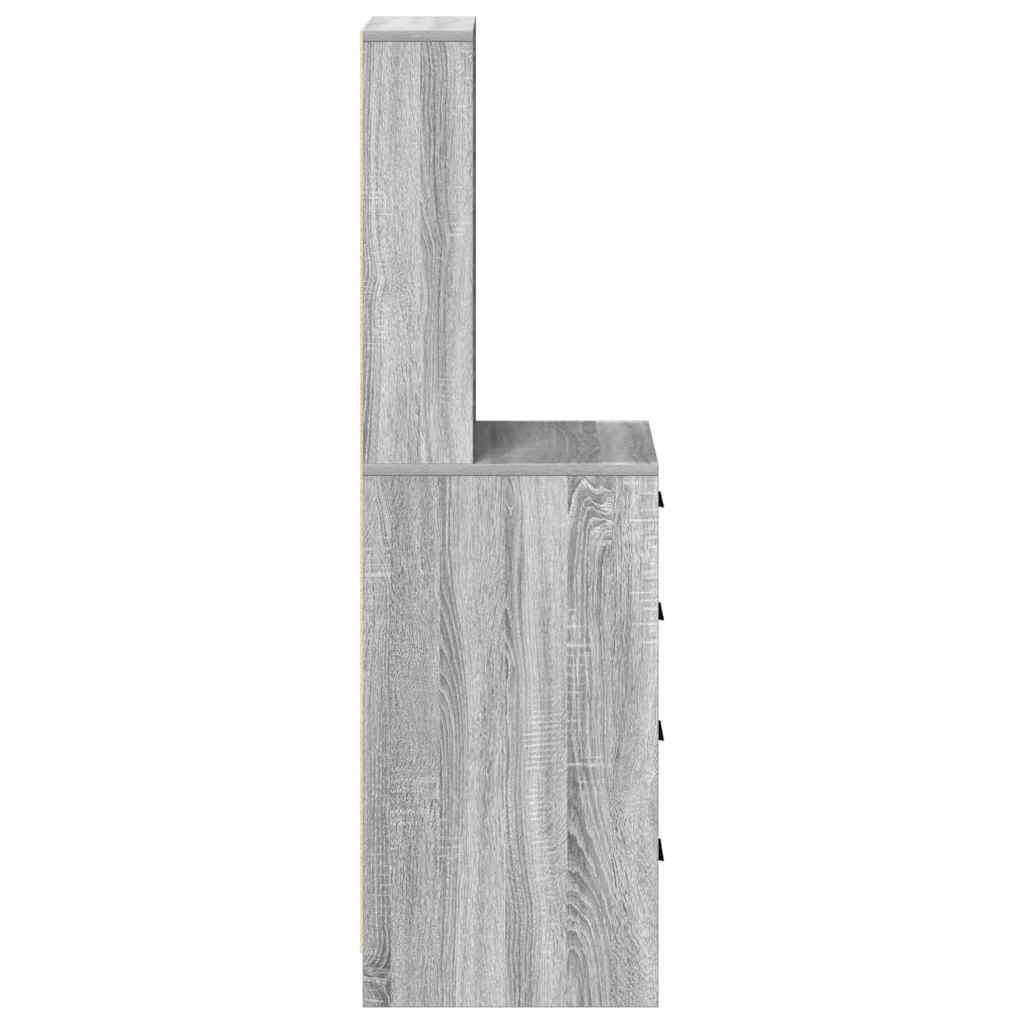 Haut Armoire Sonoma gris 40 x 41 x 135 cm Bois d'ingénierie - XIOS