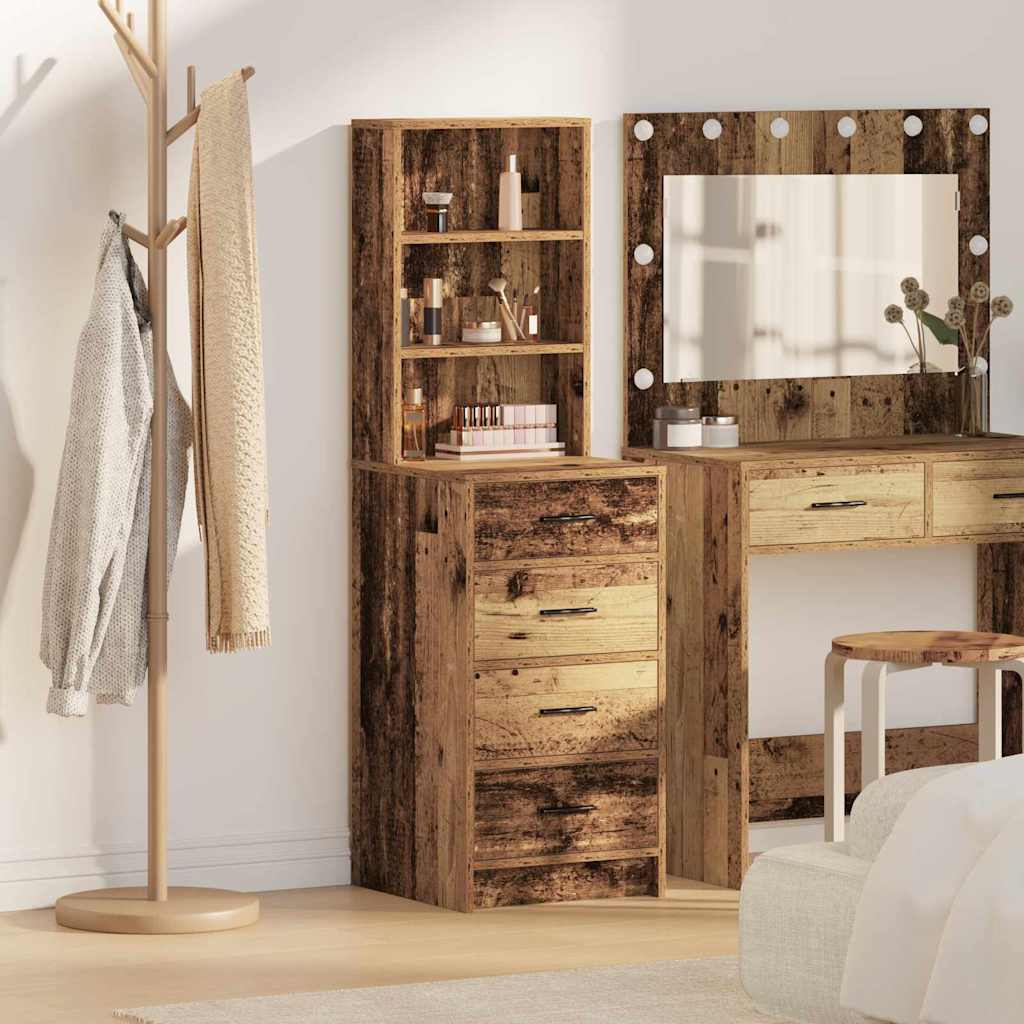 Haut Armoire Bois ancien 40 x 41 x 135 cm Bois d'ingénierie - XIOS