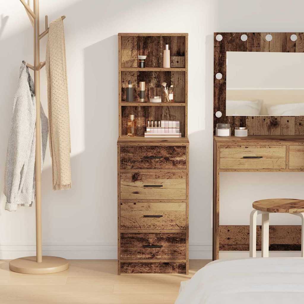 Haut Armoire Bois ancien 40 x 41 x 135 cm Bois d'ingénierie - XIOS