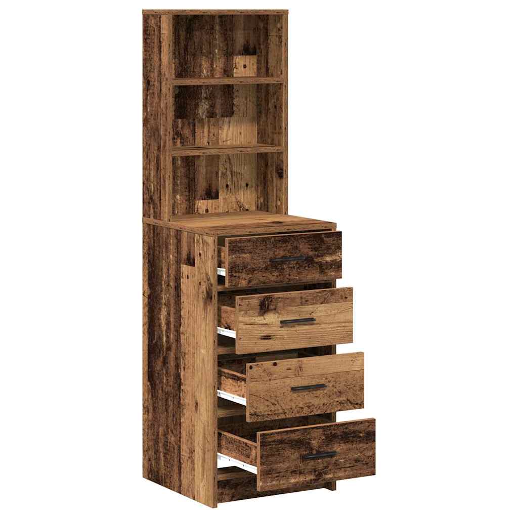 Haut Armoire Bois ancien 40 x 41 x 135 cm Bois d'ingénierie - XIOS