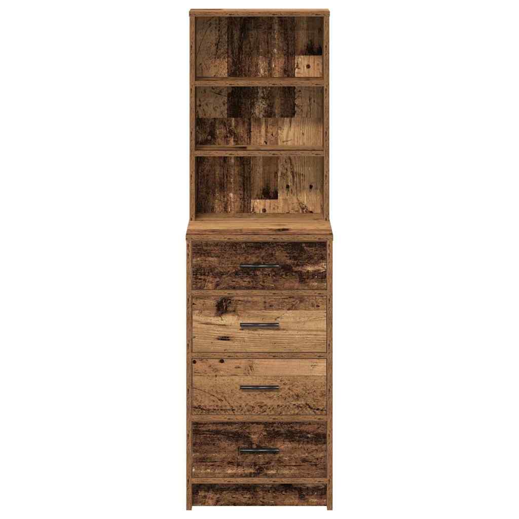 Haut Armoire Bois ancien 40 x 41 x 135 cm Bois d'ingénierie - XIOS