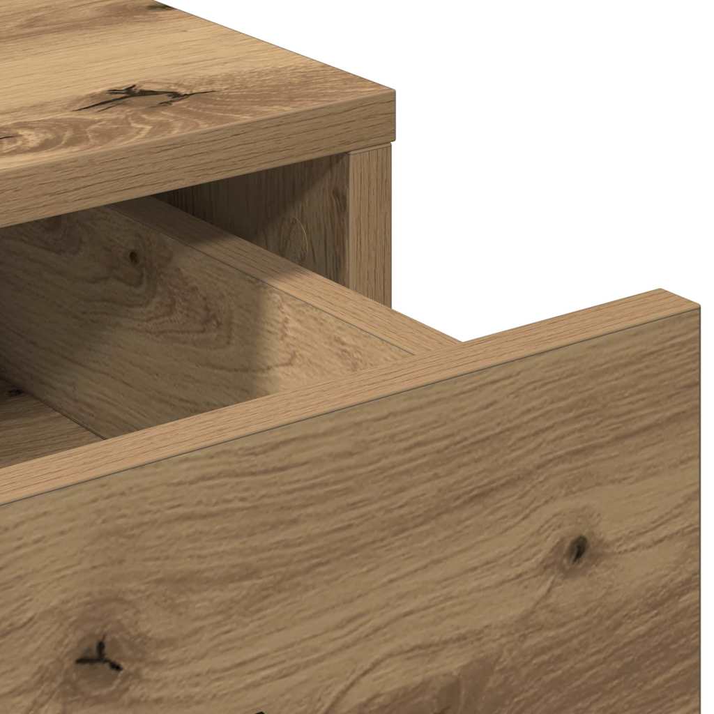 Haut Armoire chêne artisanal 40 x 41 x 135 cm Bois d'ingénierie - XIOS