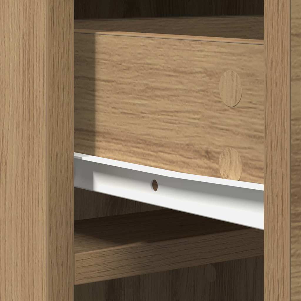 Haut Armoire chêne artisanal 40 x 41 x 135 cm Bois d'ingénierie - XIOS