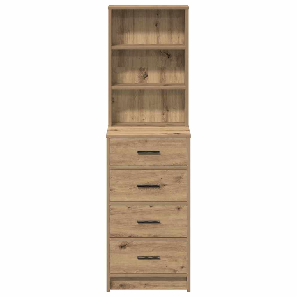 Haut Armoire chêne artisanal 40 x 41 x 135 cm Bois d'ingénierie - XIOS