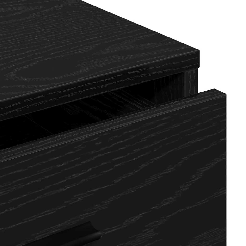 Buffet avec tiroir Chêne noir 40 x 41 x 75 cm Bois d'ingénierie - XIOS
