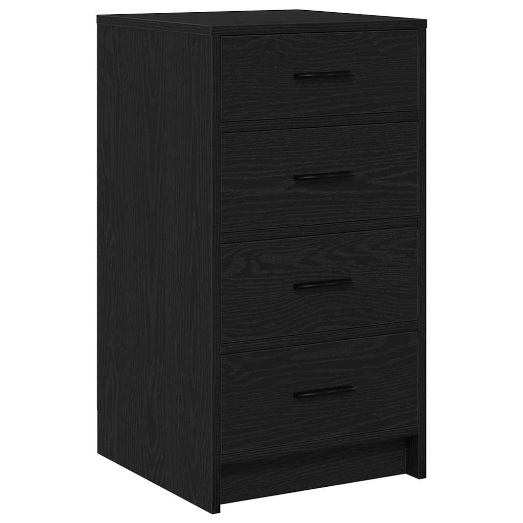 Buffet avec tiroir Chêne noir 40 x 41 x 75 cm Bois d'ingénierie - XIOS