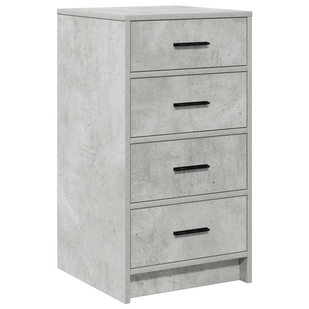 Buffet avec tiroir Gris béton 40 x 41 x 75 cm Bois d'ingénierie - XIOS