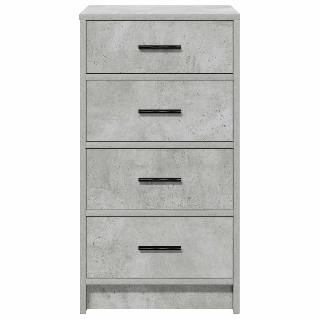 Buffet avec tiroir Gris béton 40 x 41 x 75 cm Bois d'ingénierie - XIOS