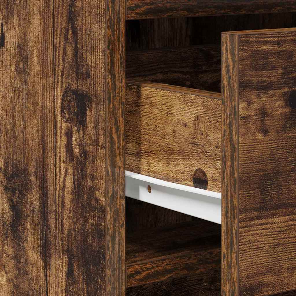 Buffet avec tiroir Chêne fumé 40 x 41 x 75 cm Bois d'ingénierie - XIOS
