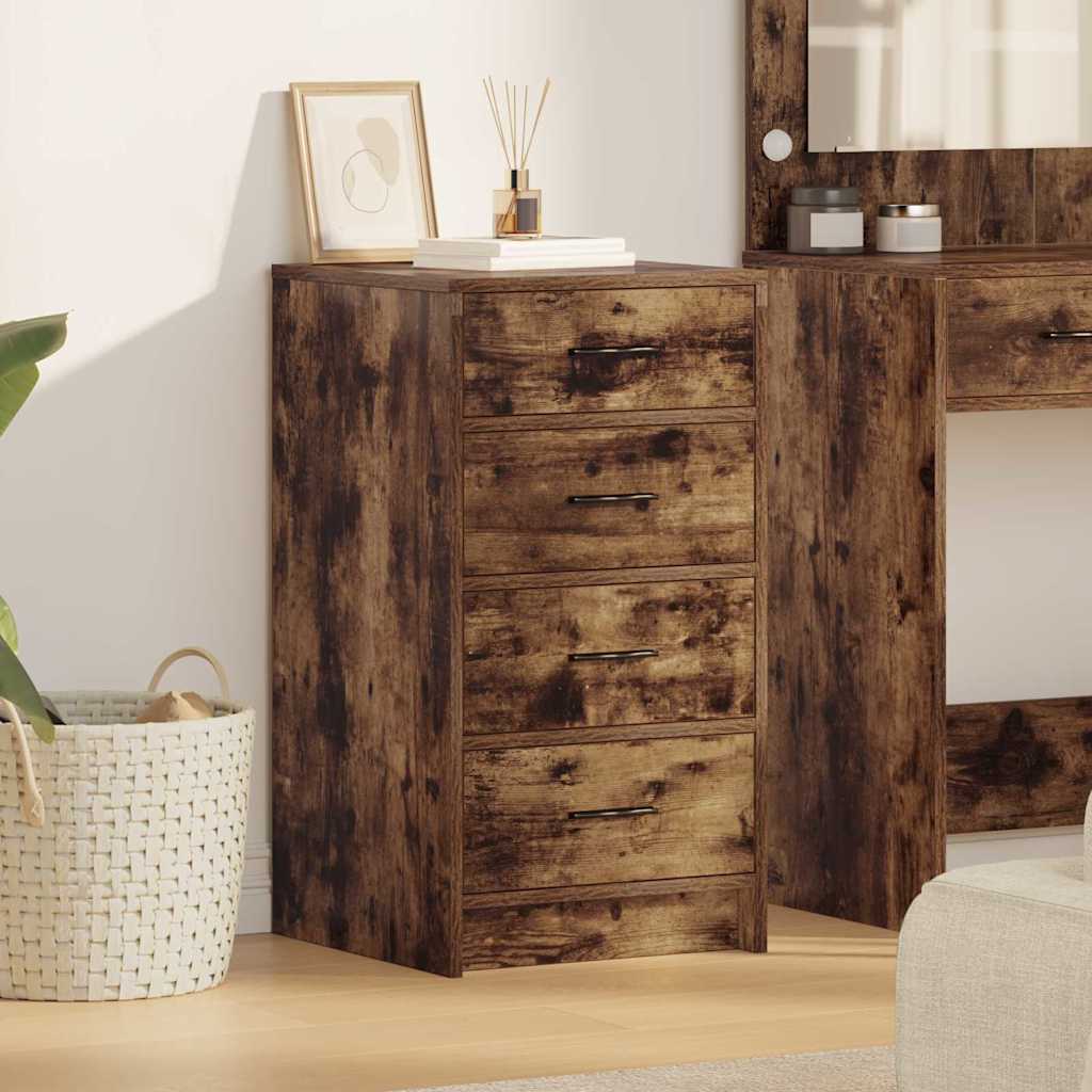 Buffet avec tiroir Chêne fumé 40 x 41 x 75 cm Bois d'ingénierie - XIOS