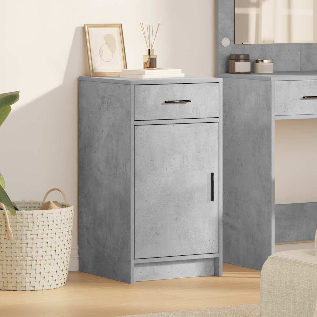 Buffet Gris béton 40 x 40.5 x 75 cm Bois d'ingénierie - XIOS