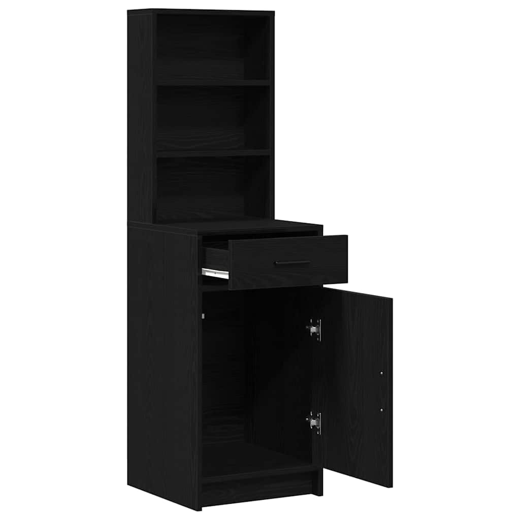 Haut Armoire Chêne noir 40 x 40,5 x 135 cm Bois d'ingénierie - XIOS