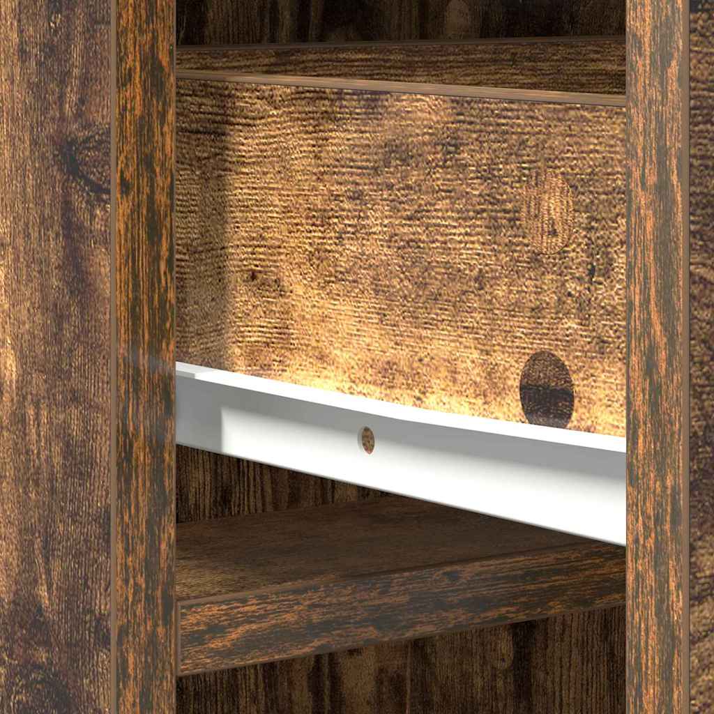 Haut Armoire Chêne fumé 40 x 40,5 x 135 cm Bois d'ingénierie - XIOS