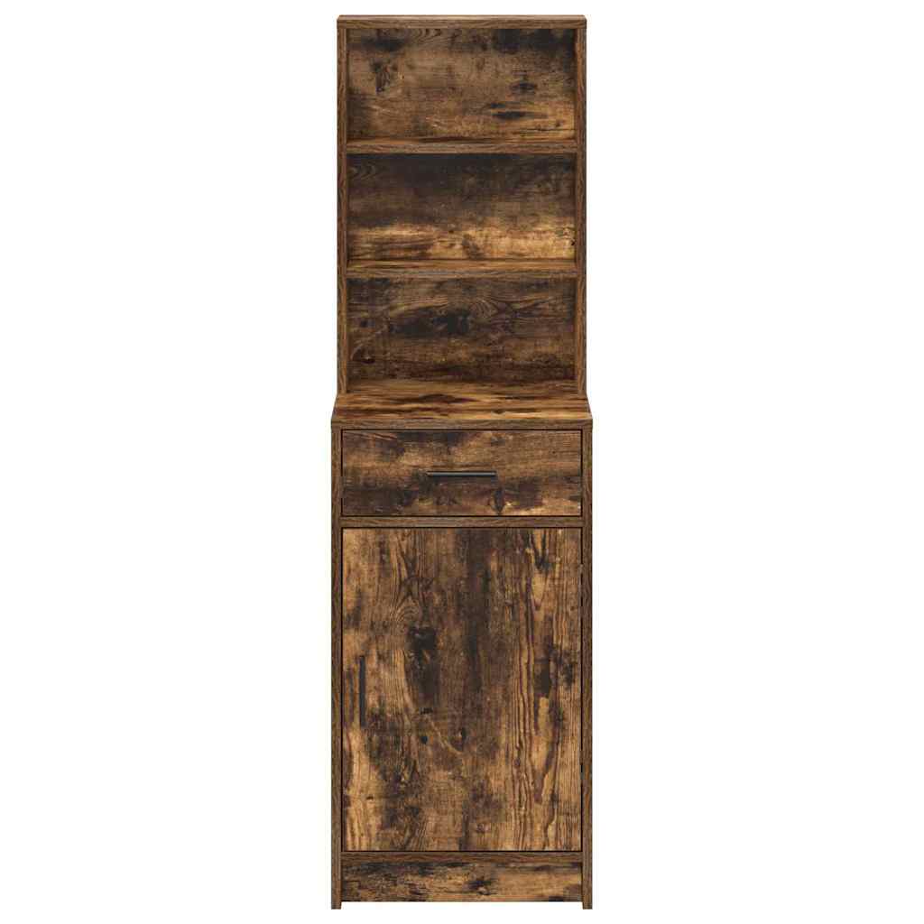 Haut Armoire Chêne fumé 40 x 40,5 x 135 cm Bois d'ingénierie - XIOS