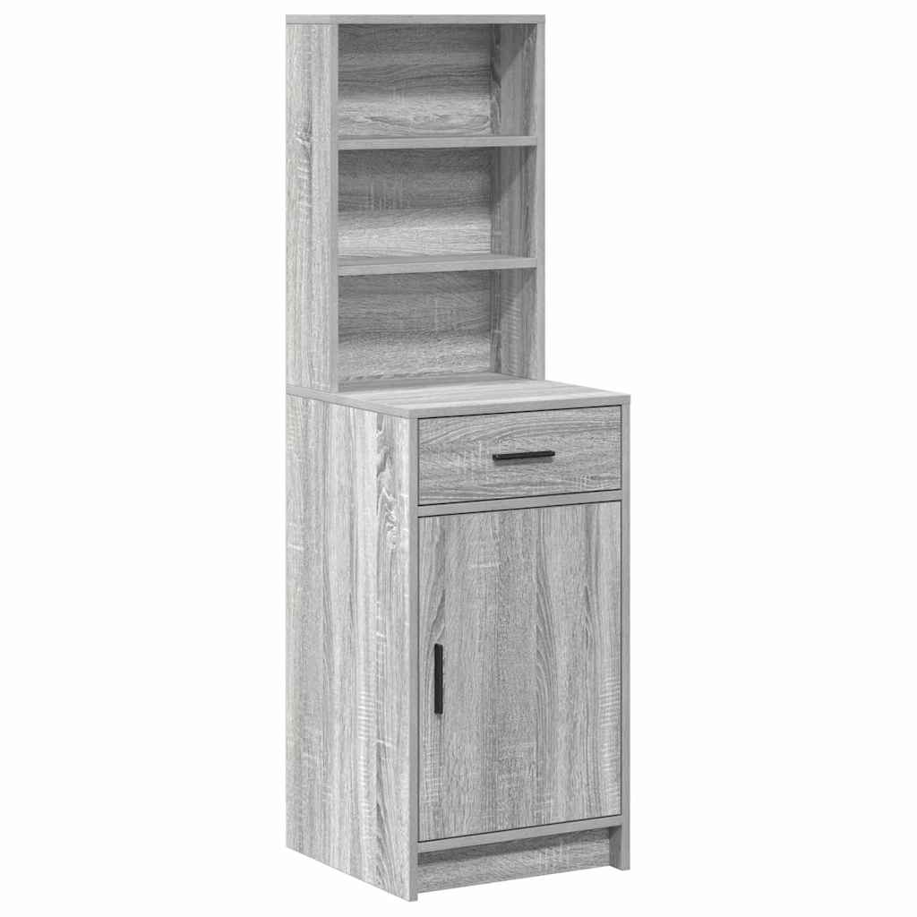 Haut Armoire Sonoma gris 40 x 40,5 x 135 cm Bois d'ingénierie - XIOS