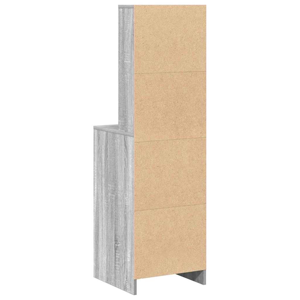 Haut Armoire Sonoma gris 40 x 40,5 x 135 cm Bois d'ingénierie - XIOS