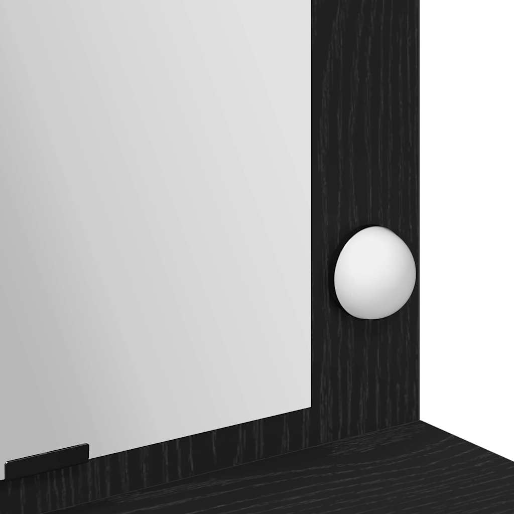 Coiffeuse Chêne noir 100 x 41 x 135 cm Bois d'ingénierie - XIOS