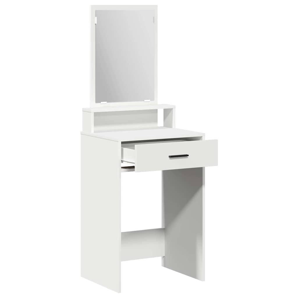 Coiffeuse avec tiroir Blanc 50 x 41 x 140 cm Bois d'ingénierie - XIOS