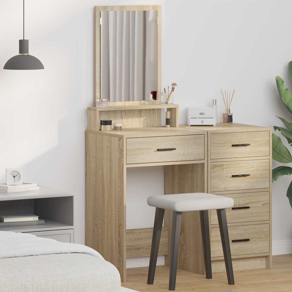 Coiffeuse Chêne Sonoma 50 x 41 x 140 cm Bois d'ingénierie - XIOS