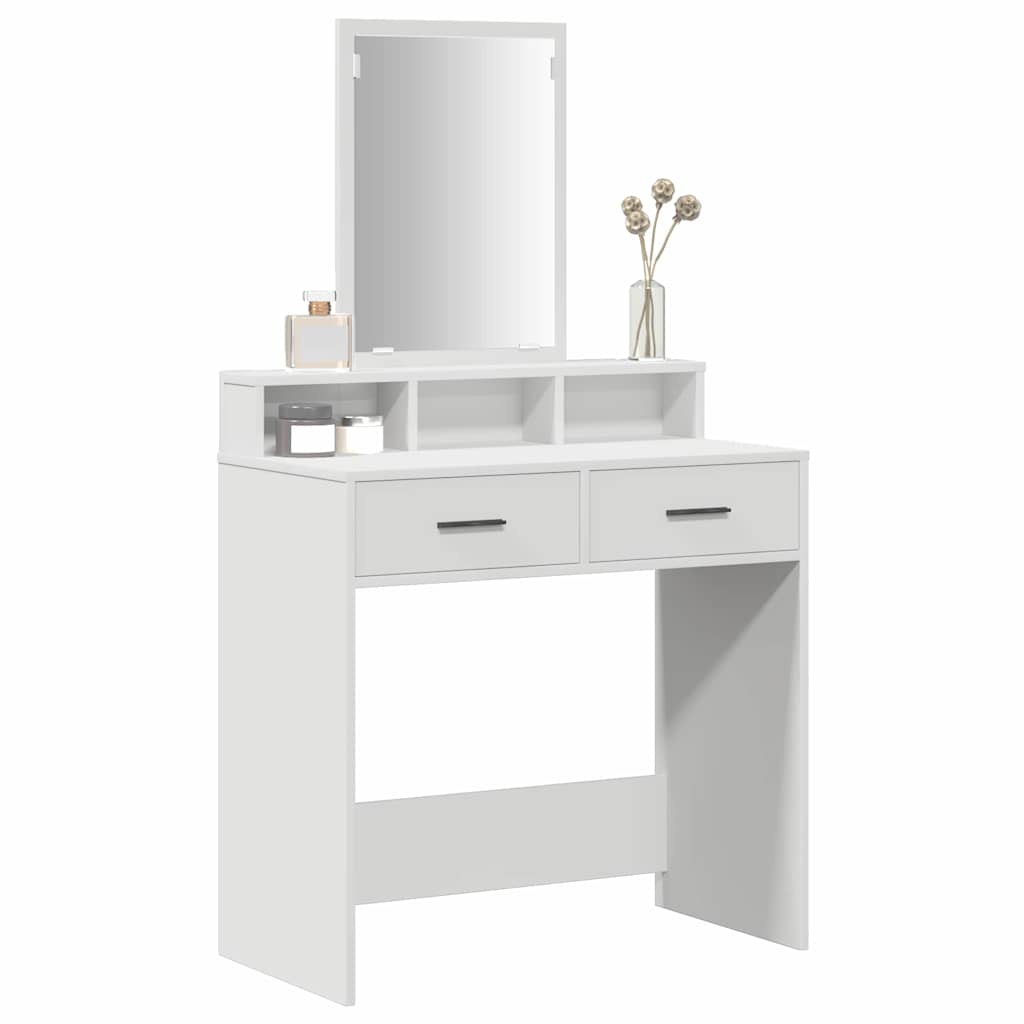 Coiffeuse avec tiroir Blanc 79 x 41 x 140 cm Bois d'ingénierie - XIOS