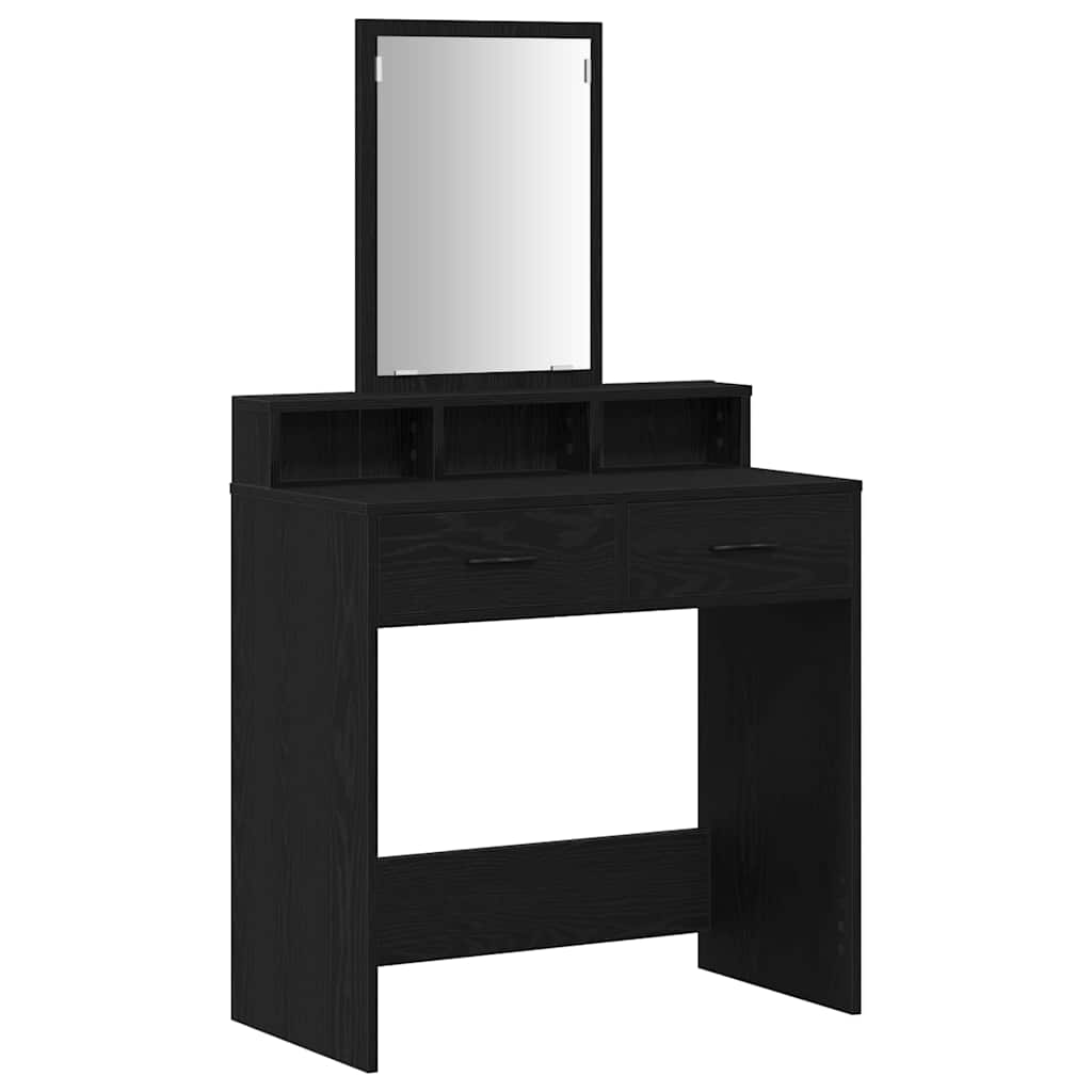 Coiffeuse Chêne noir 79 x 41 x 140 cm Bois d'ingénierie - XIOS