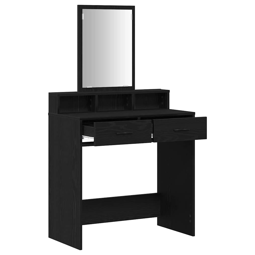 Coiffeuse Chêne noir 79 x 41 x 140 cm Bois d'ingénierie - XIOS
