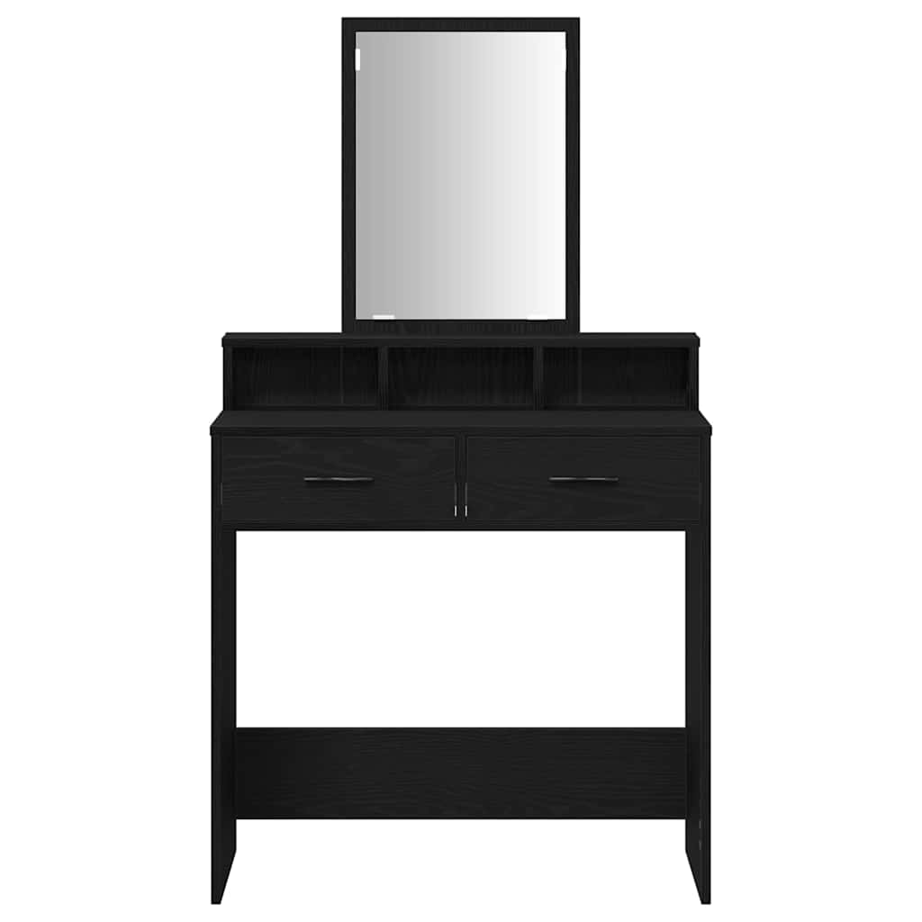 Coiffeuse Chêne noir 79 x 41 x 140 cm Bois d'ingénierie - XIOS