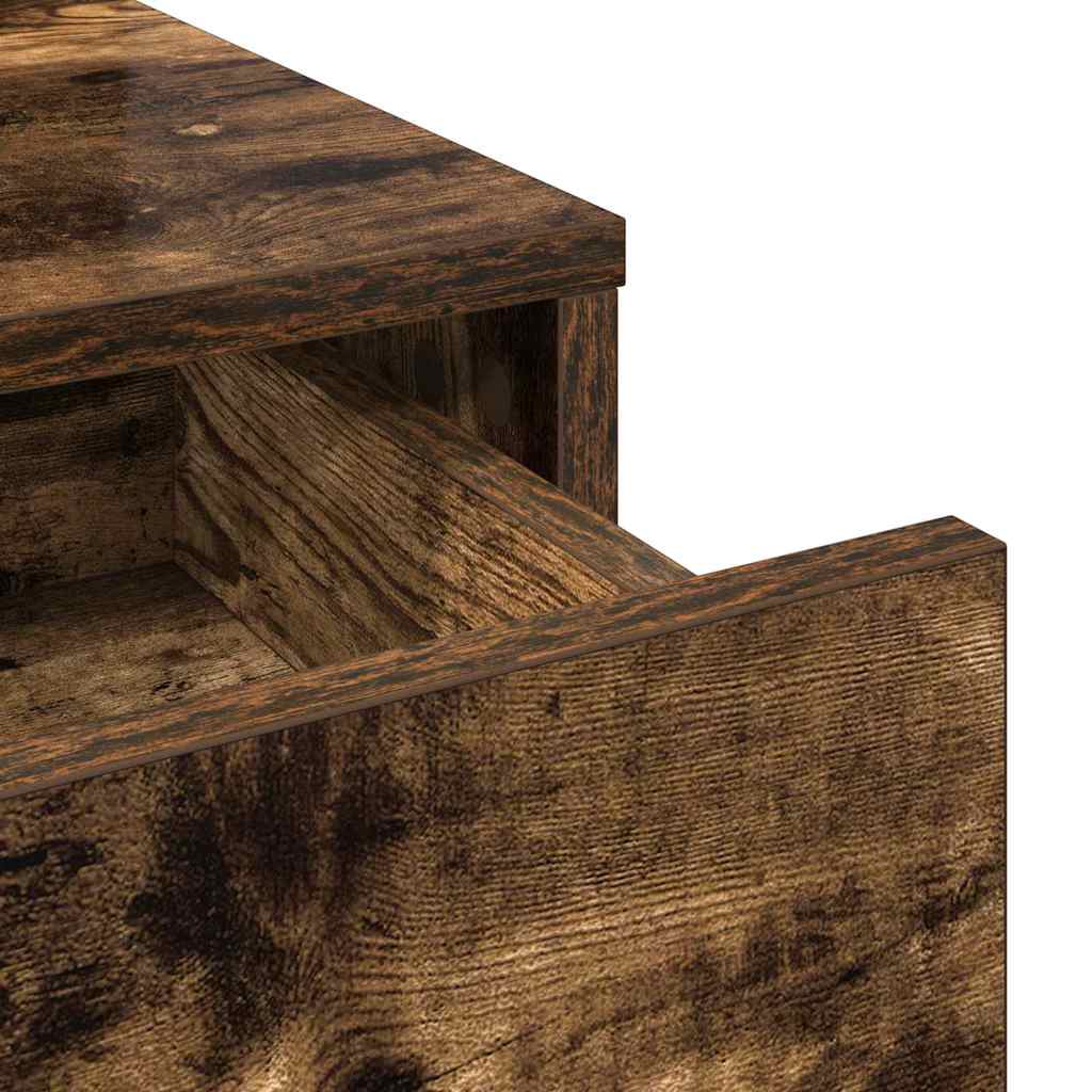 Coiffeuse Chêne fumé 79 x 41 x 140 cm Bois d'ingénierie - XIOS