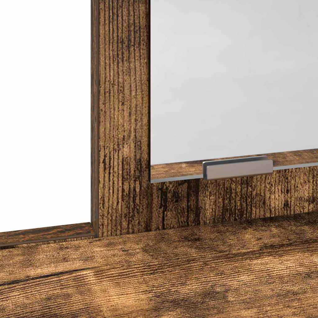Coiffeuse Chêne fumé 79 x 41 x 140 cm Bois d'ingénierie - XIOS