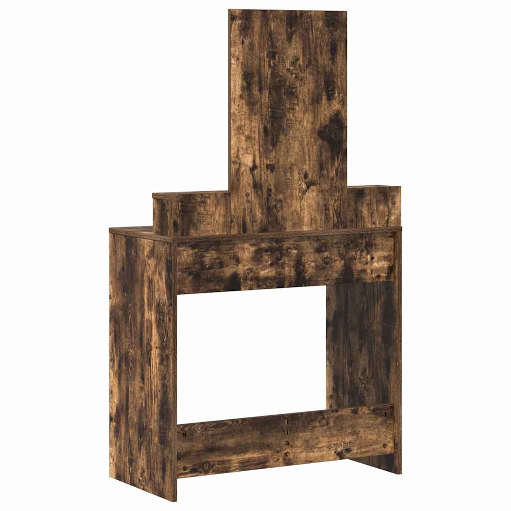Coiffeuse Chêne fumé 79 x 41 x 140 cm Bois d'ingénierie - XIOS
