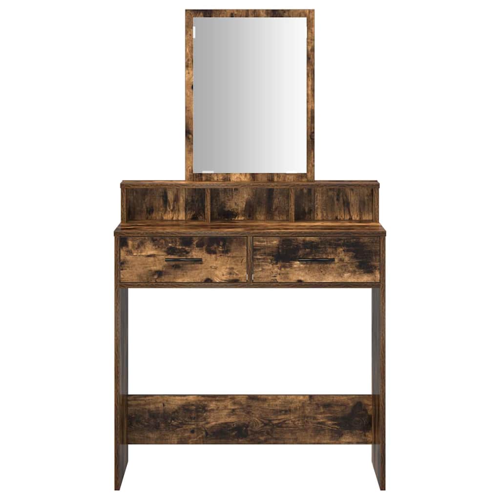 Coiffeuse Chêne fumé 79 x 41 x 140 cm Bois d'ingénierie - XIOS
