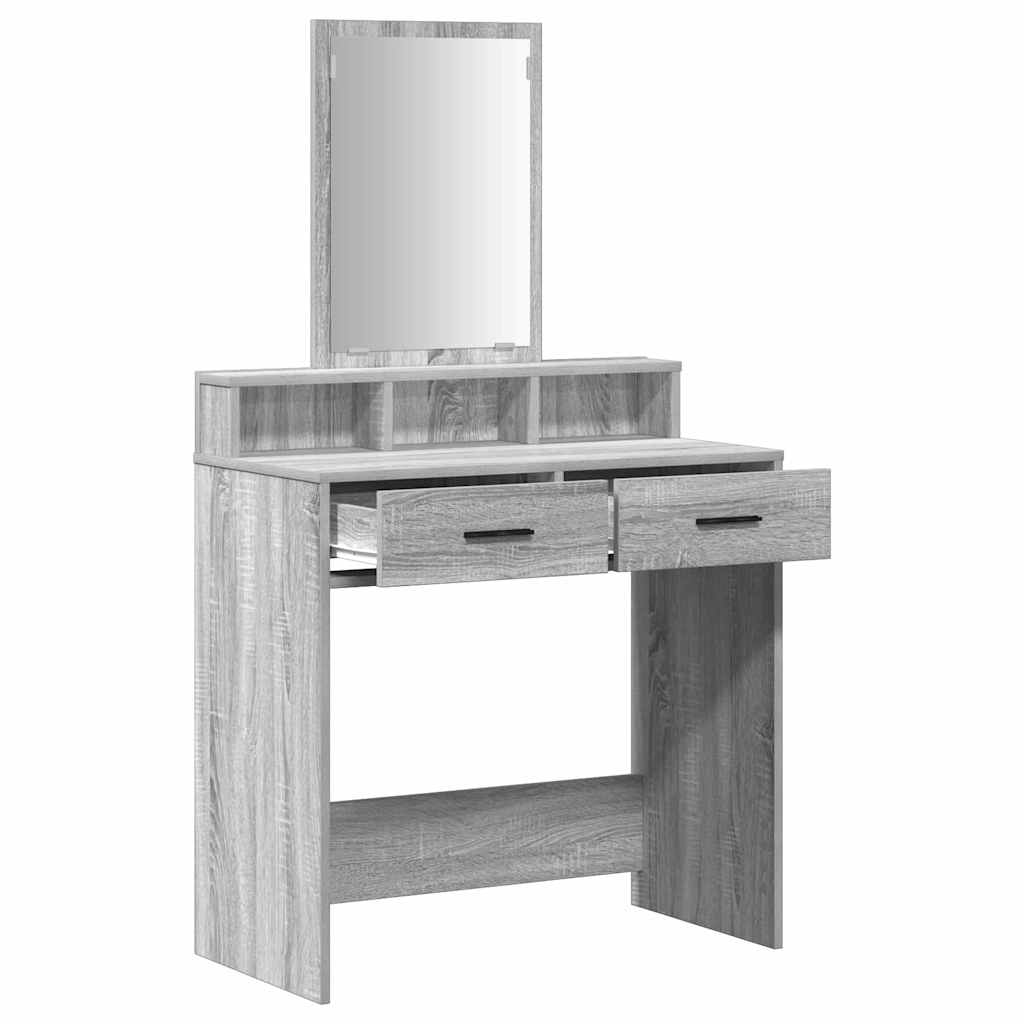 Coiffeuse Gris Sonoma 79 x 41 x 140 cm Bois d'ingénierie - XIOS