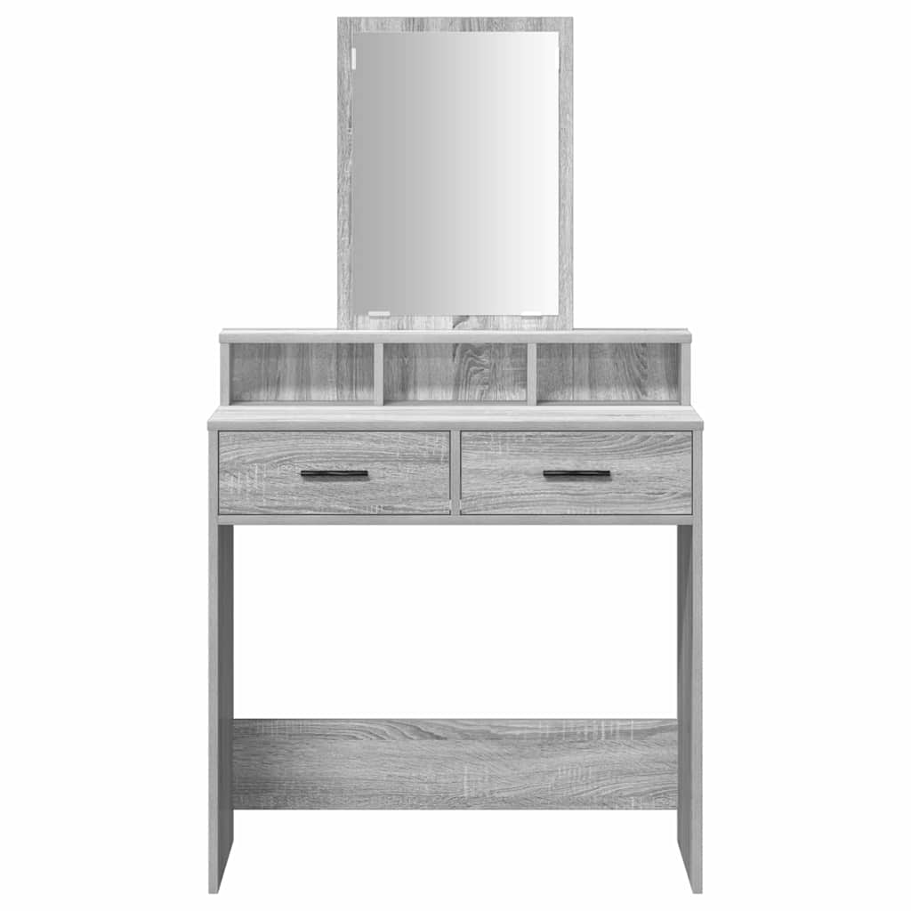 Coiffeuse Gris Sonoma 79 x 41 x 140 cm Bois d'ingénierie - XIOS