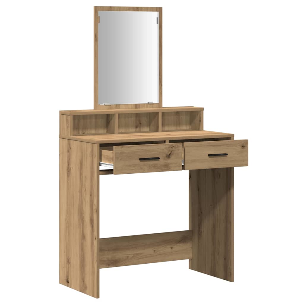 Coiffeuse Chêne artisanal 79 x 41 x 140 cm Bois d'ingénierie - XIOS