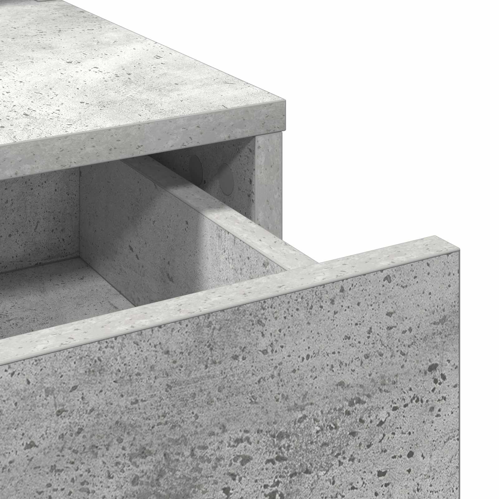 Table de Toilette Gris béton 100 x 41 x 140 cm - XIOS