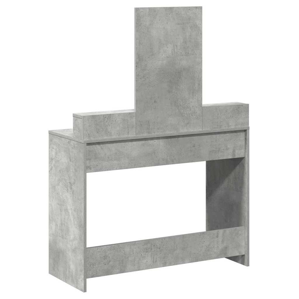 Coiffeuse Gris béton 100 x 41 x 140 cm Bois d'ingénierie
