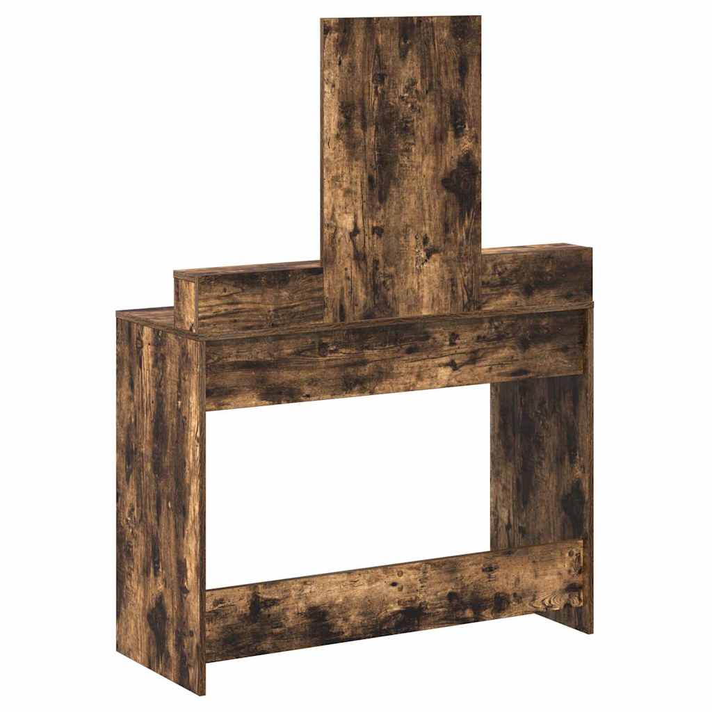 Coiffeuse Chêne fumé 100 x 41 x 140 cm Bois d'ingénierie