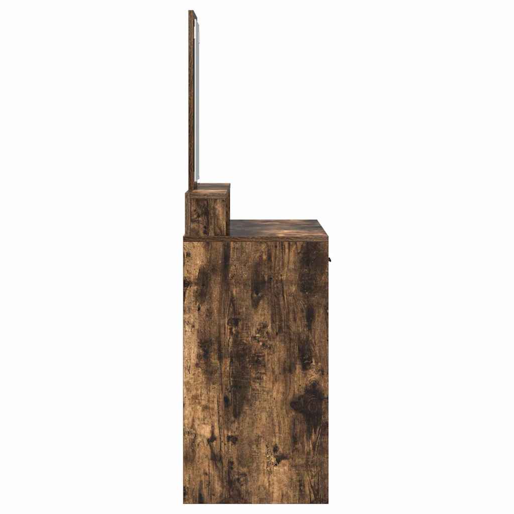 Coiffeuse Chêne fumé 100 x 41 x 140 cm Bois d'ingénierie