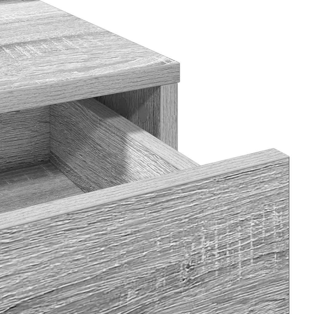 Coiffeuse Gris Sonoma 100 x 41 x 140 cm Bois d'ingénierie