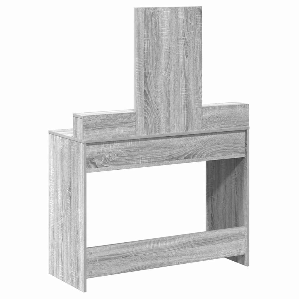 Coiffeuse Gris Sonoma 100 x 41 x 140 cm Bois d'ingénierie