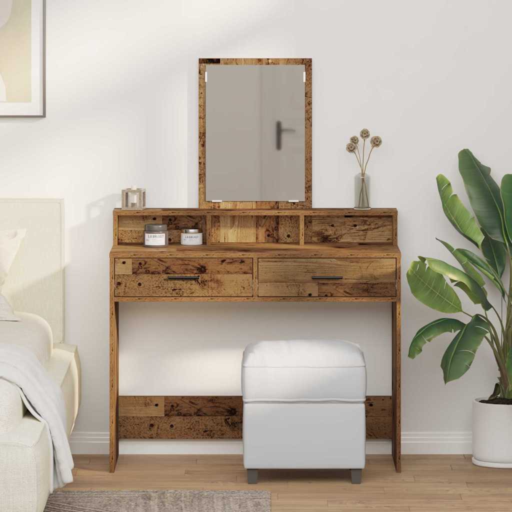 Coiffeuse Bois Ancien 100 x 41 x 140 cm Bois d'ingénierie - XIOS