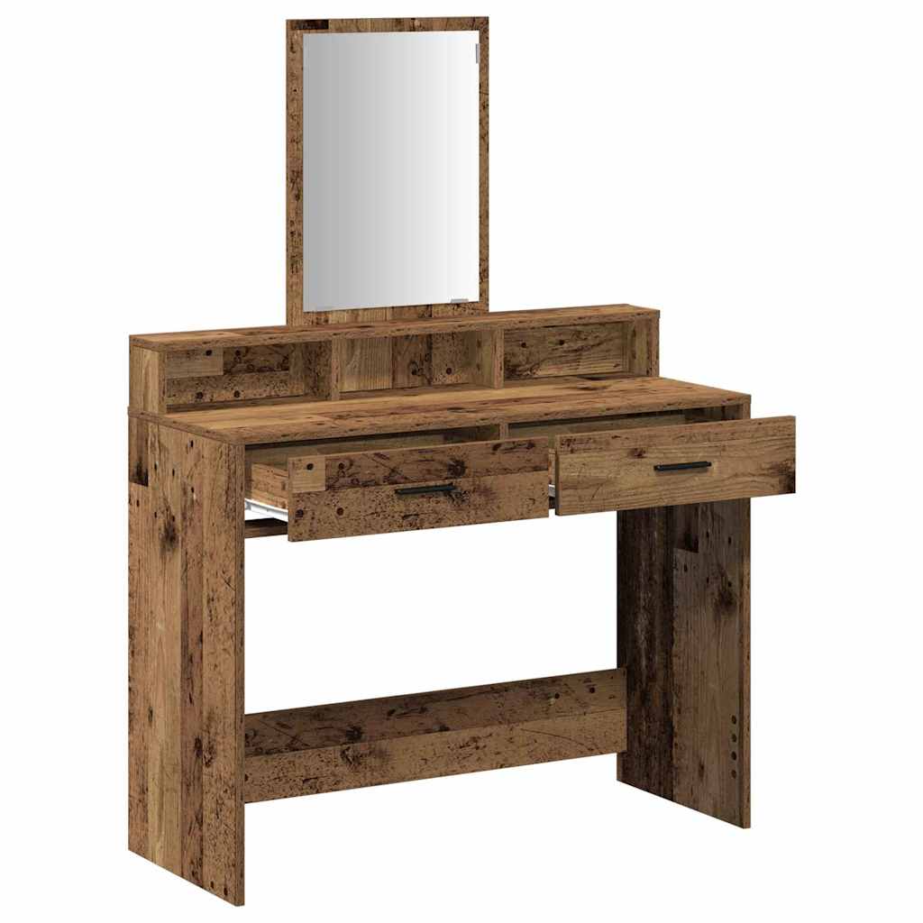 Coiffeuse Bois Ancien 100 x 41 x 140 cm Bois d'ingénierie - XIOS
